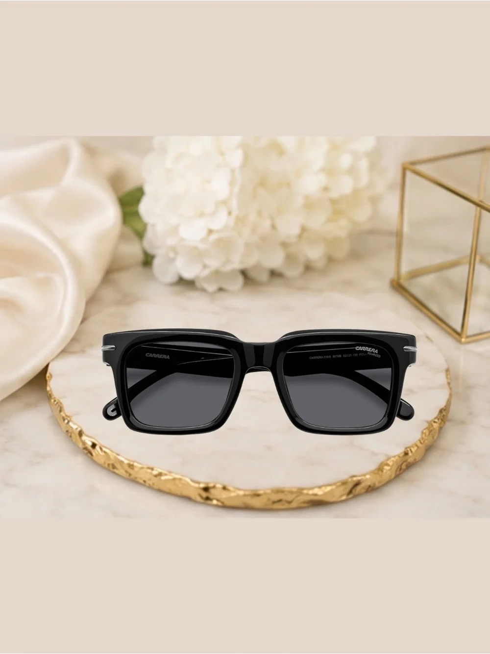Carrera Black Square-Frame Sunglasses